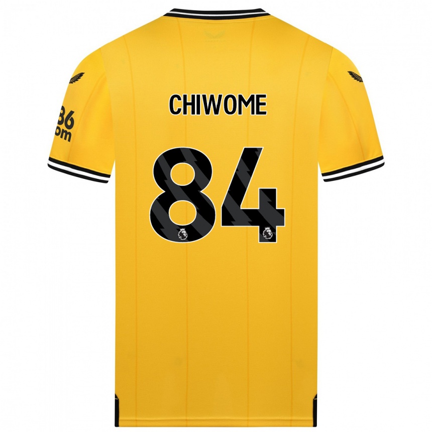 Men  Leon Chiwome #84 Yellow Home Jersey 2023/24 T-Shirt