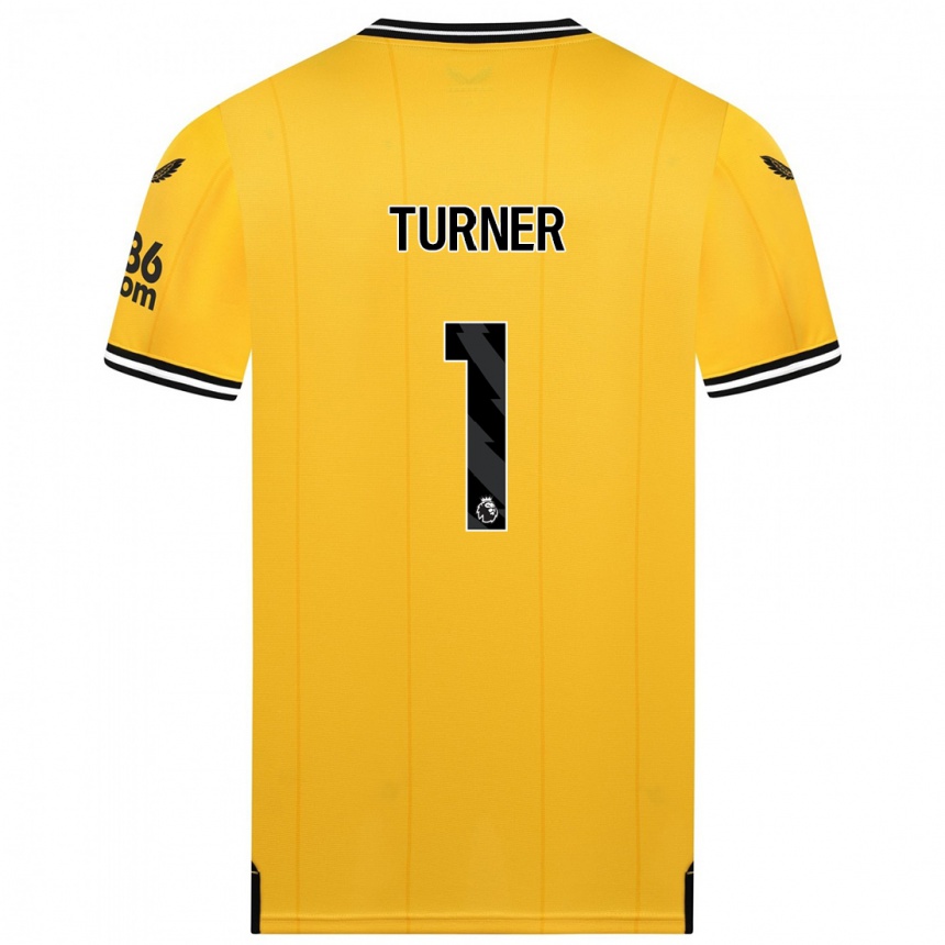 Men  Shannon Turner #1 Yellow Home Jersey 2023/24 T-Shirt