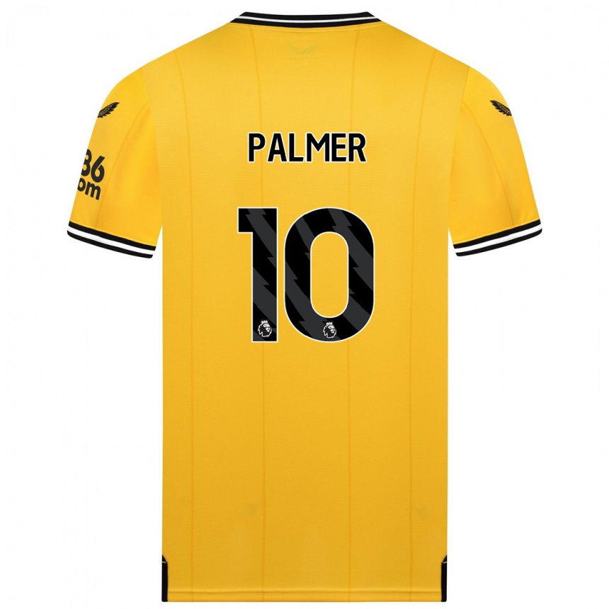 Men  Jamila Palmer #10 Yellow Home Jersey 2023/24 T-Shirt