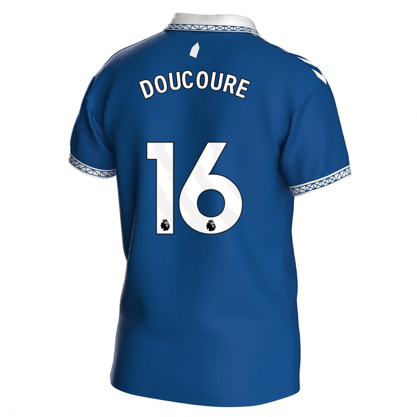 Men  Abdoulaye Doucoure #16 Royal Blue Home Jersey 2023/24 T-Shirt