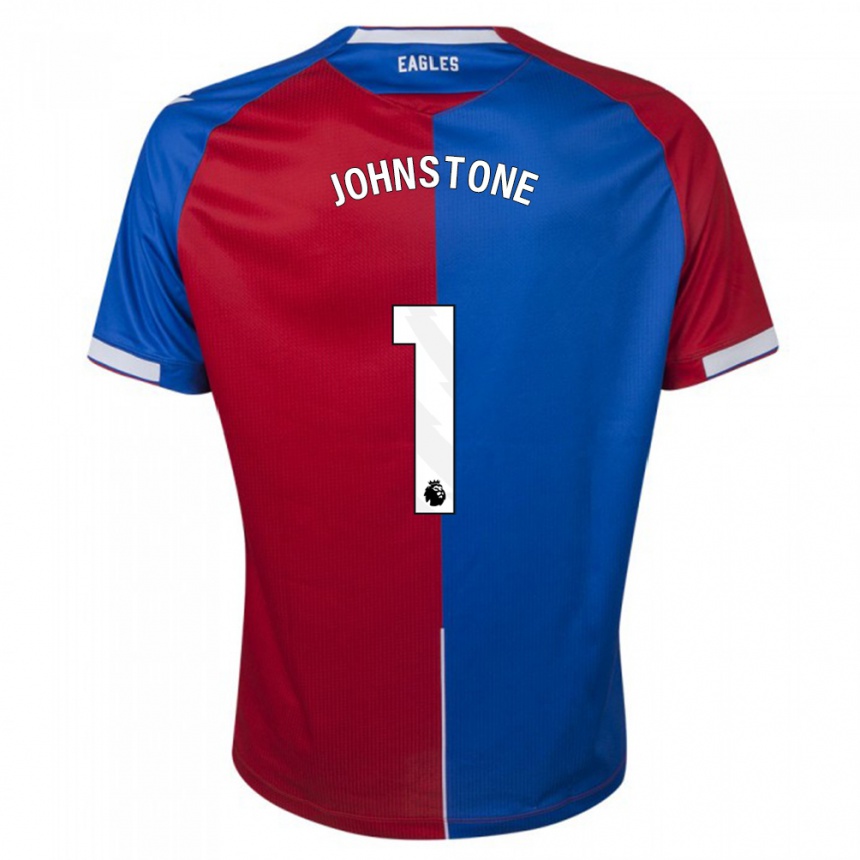 Men  Sam Johnstone #1 Red Blue Home Jersey 2023/24 T-Shirt