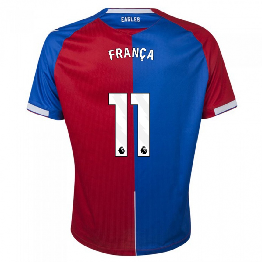 Men  Matheus França #11 Red Blue Home Jersey 2023/24 T-Shirt