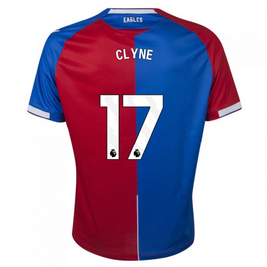 Men  Nathaniel Clyne #17 Red Blue Home Jersey 2023/24 T-Shirt