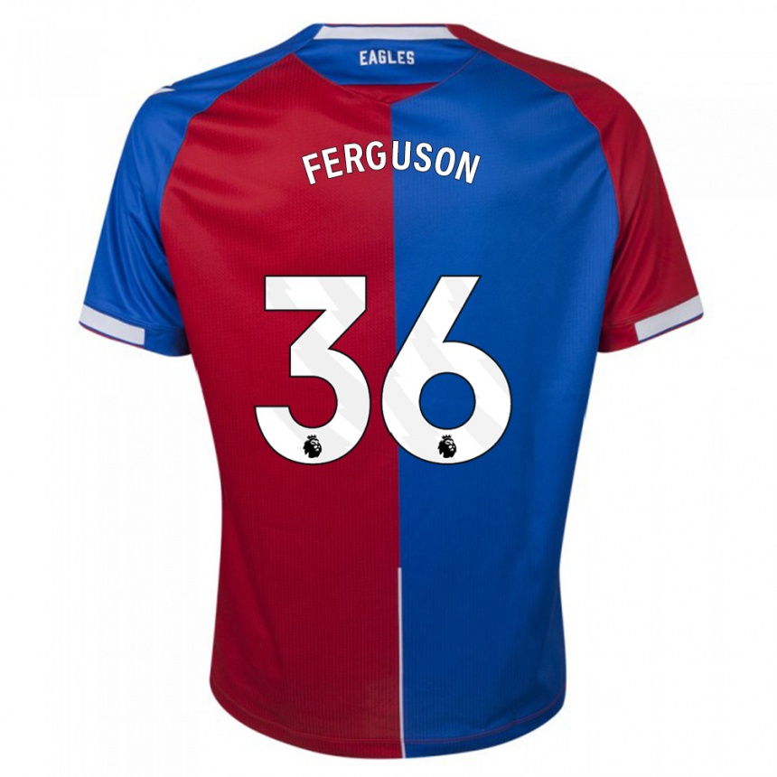 Men  Nathan Ferguson #36 Red Blue Home Jersey 2023/24 T-Shirt