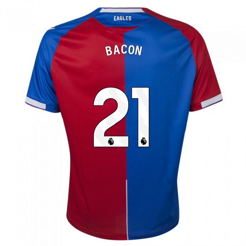 Men  Skye Bacon #21 Red Blue Home Jersey 2023/24 T-Shirt