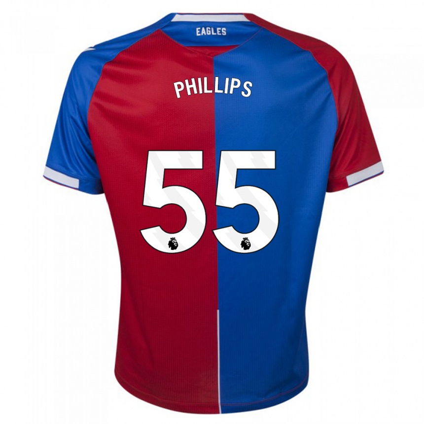 Men  Killian Phillips #55 Red Blue Home Jersey 2023/24 T-Shirt