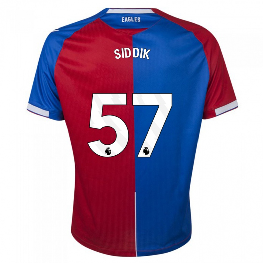 Men  Cardo Siddik #57 Red Blue Home Jersey 2023/24 T-Shirt