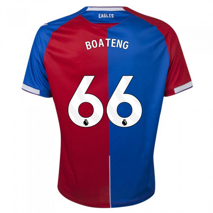 Men  David Boateng #66 Red Blue Home Jersey 2023/24 T-Shirt