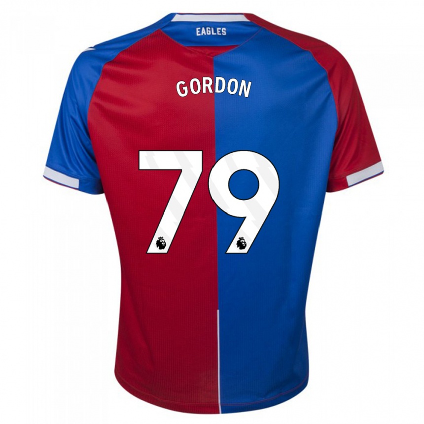 Men  John-Kymani Gordon #79 Red Blue Home Jersey 2023/24 T-Shirt