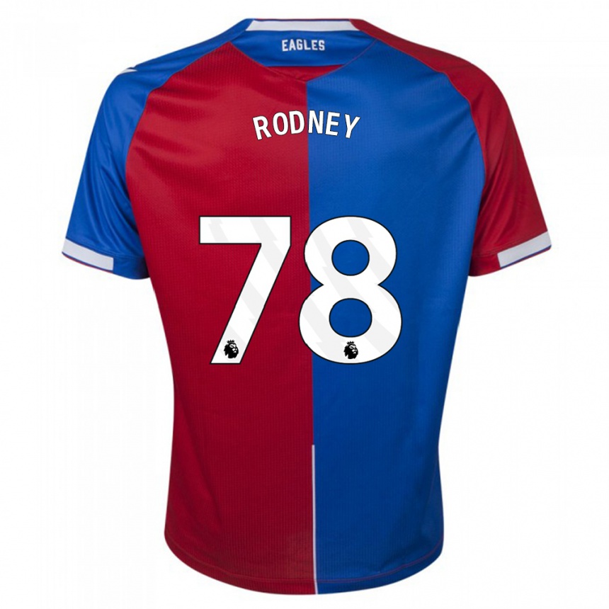 Men  Kaden Rodney #78 Red Blue Home Jersey 2023/24 T-Shirt