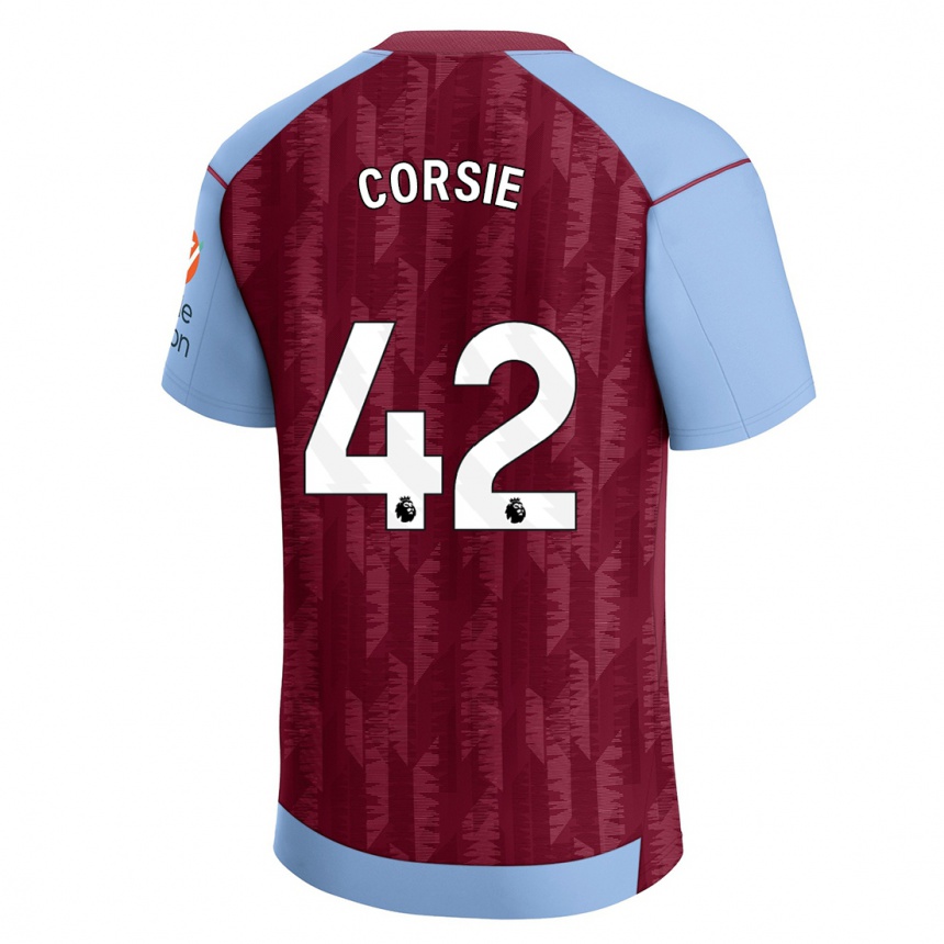 Men  Rachel Corsie #42 Claret Blue Home Jersey 2023/24 T-Shirt