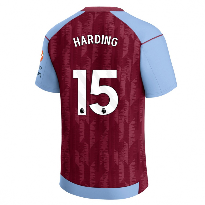 Men  Natasha Harding #15 Claret Blue Home Jersey 2023/24 T-Shirt