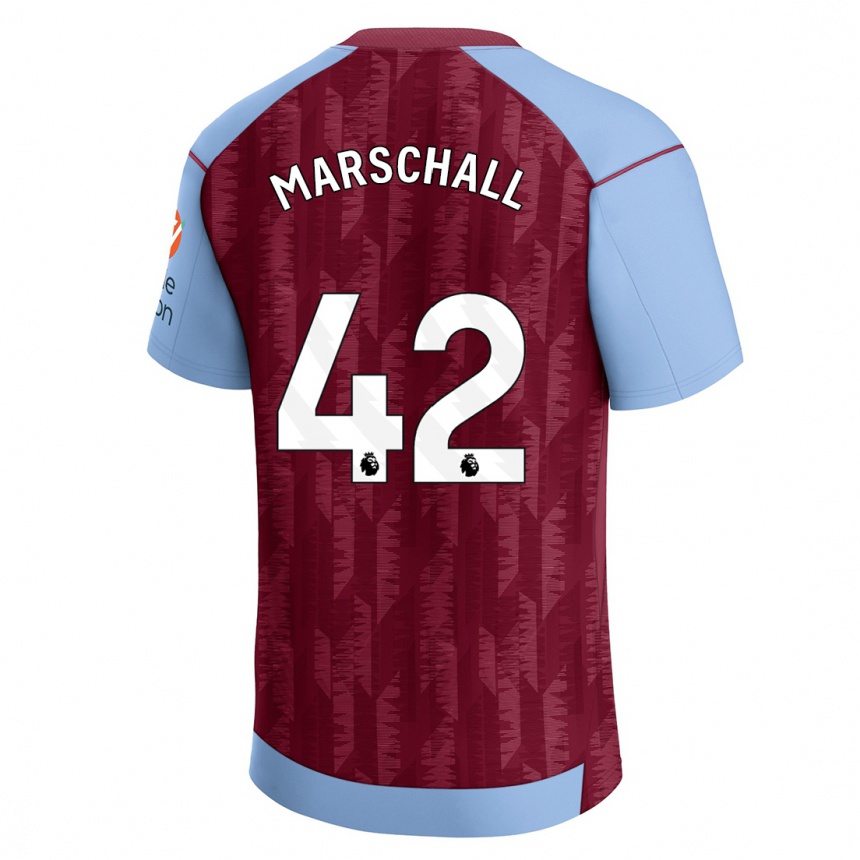 Men  Filip Marschall #42 Claret Blue Home Jersey 2023/24 T-Shirt