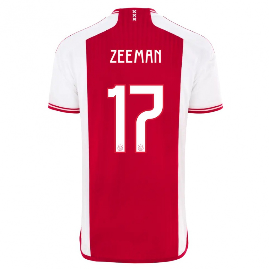 Men  Kelly Zeeman #17 Red White Home Jersey 2023/24 T-Shirt
