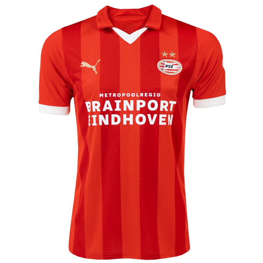 Men  Yiandro Raap #0 Red Home Jersey 2023/24 T-Shirt