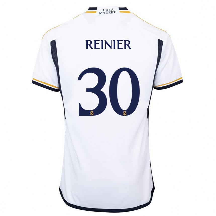 Men  Reinier #30 White Home Jersey 2023/24 T-Shirt