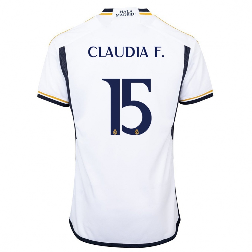 Men  Claudia Florentino #15 White Home Jersey 2023/24 T-Shirt