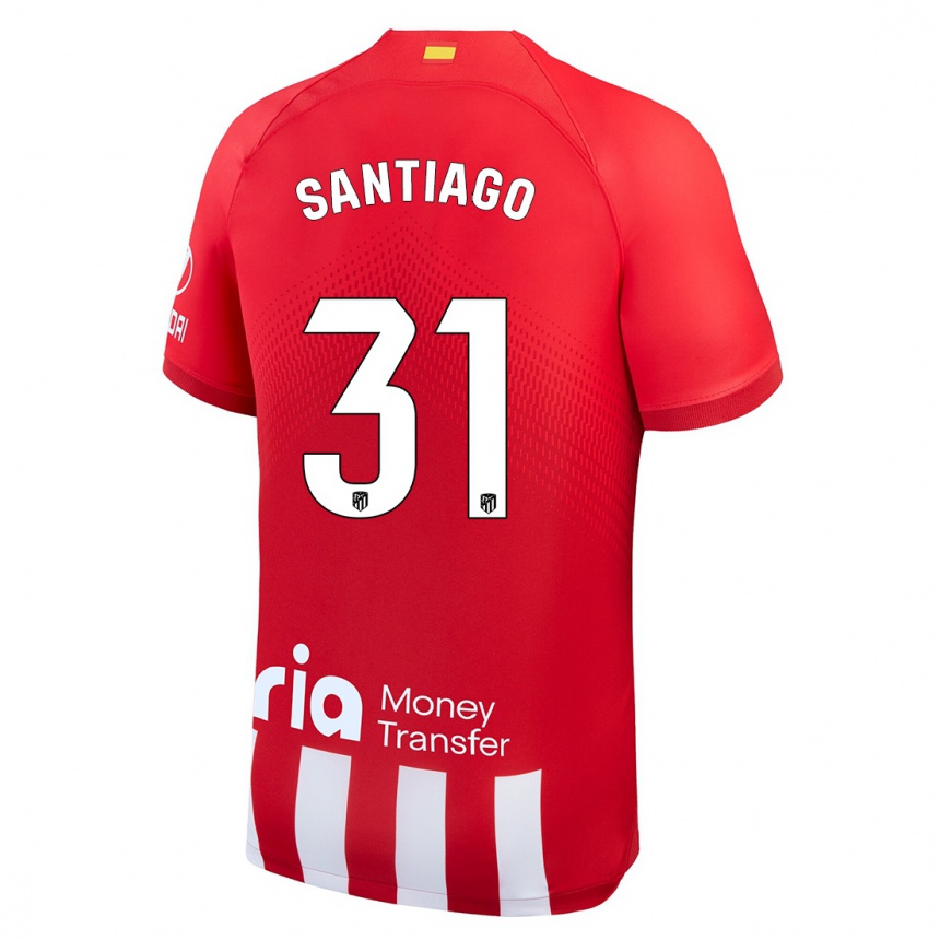 Men  Abraham Santiago #31 Red White Home Jersey 2023/24 T-Shirt