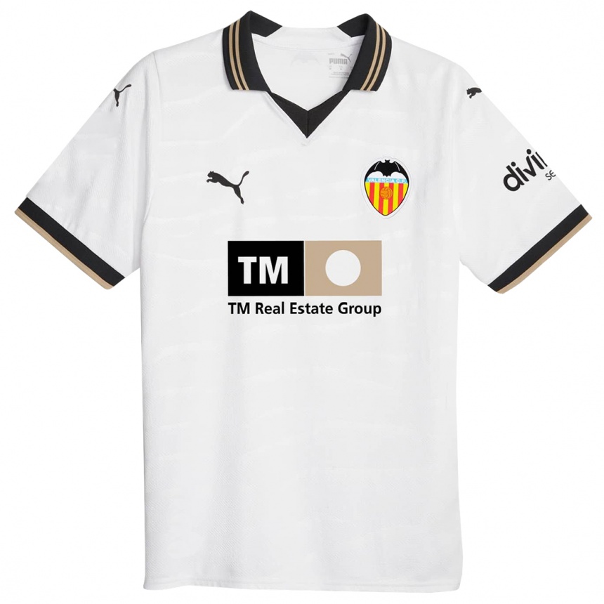 Men  Carlos Alemán #2 White Home Jersey 2023/24 T-Shirt