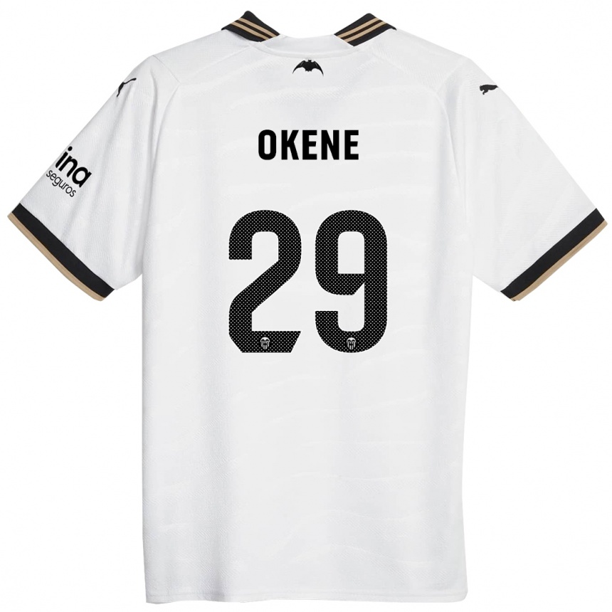 Men  Andrea Okene #29 White Home Jersey 2023/24 T-Shirt