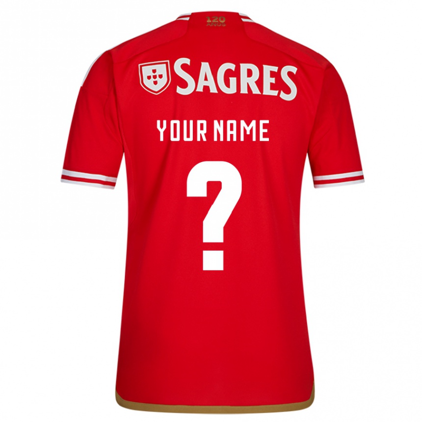 Men  Your Name #0 Red Home Jersey 2023/24 T-Shirt