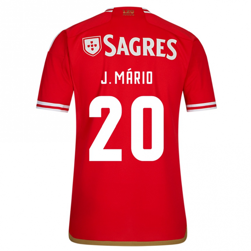 Men  Joao Mario #20 Red Home Jersey 2023/24 T-Shirt