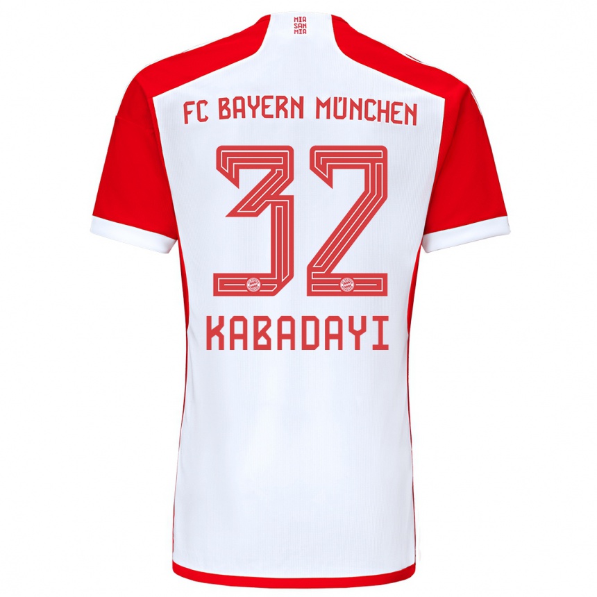 Men  Yusuf Kabadayi #32 Red White Home Jersey 2023/24 T-Shirt