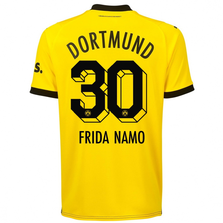 Men  Ronning Frida Namo #30 Yellow Home Jersey 2023/24 T-Shirt