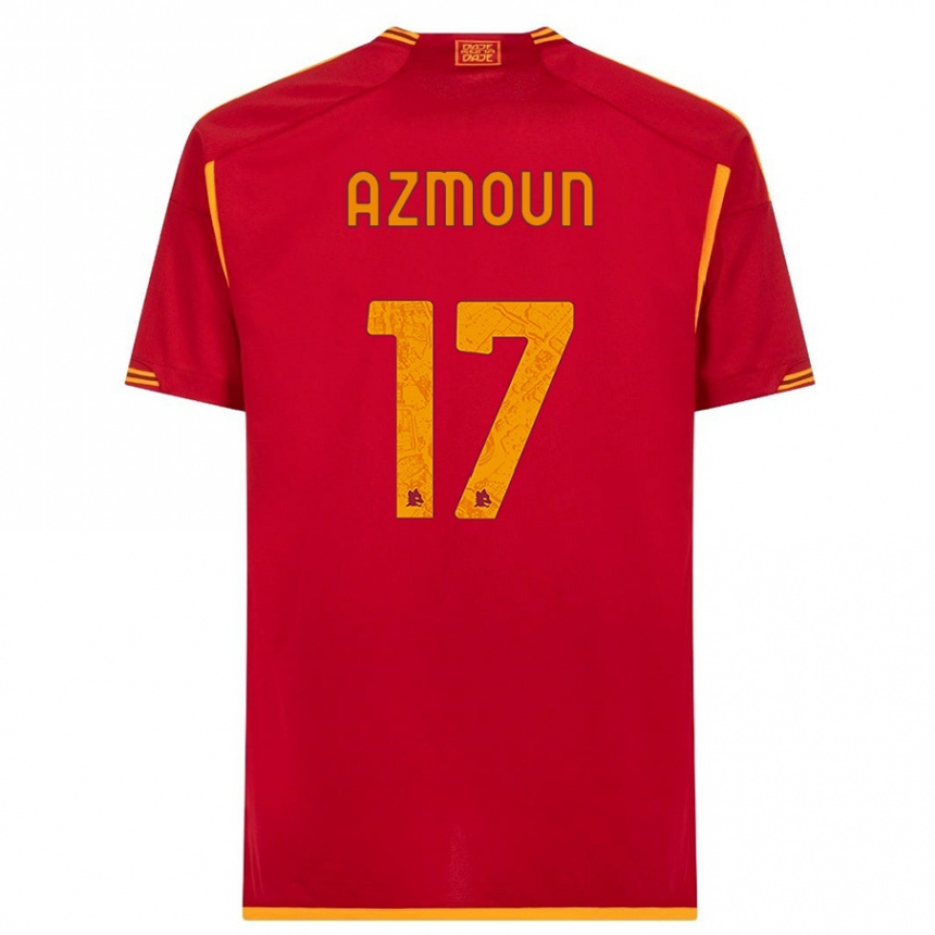 Men  Sardar Azmoun #17 Red Home Jersey 2023/24 T-Shirt