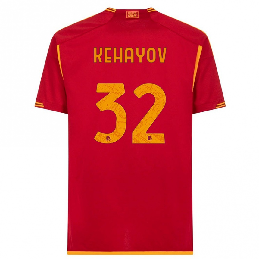 Men  Atanas Kehayov #32 Red Home Jersey 2023/24 T-Shirt