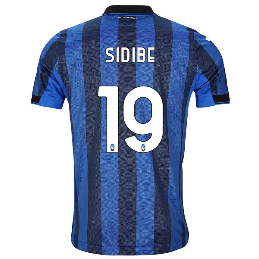 Men  Alassane Sidibe #19 Black Blue Home Jersey 2023/24 T-Shirt