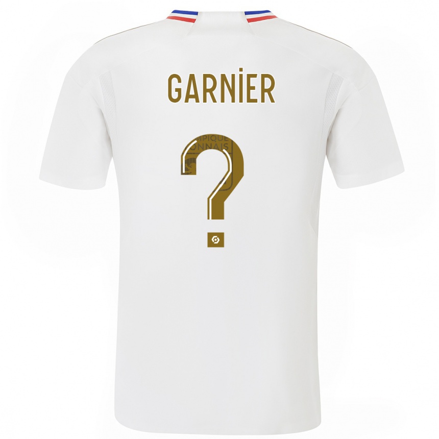 Men  Erawan Garnier #0 White Home Jersey 2023/24 T-Shirt