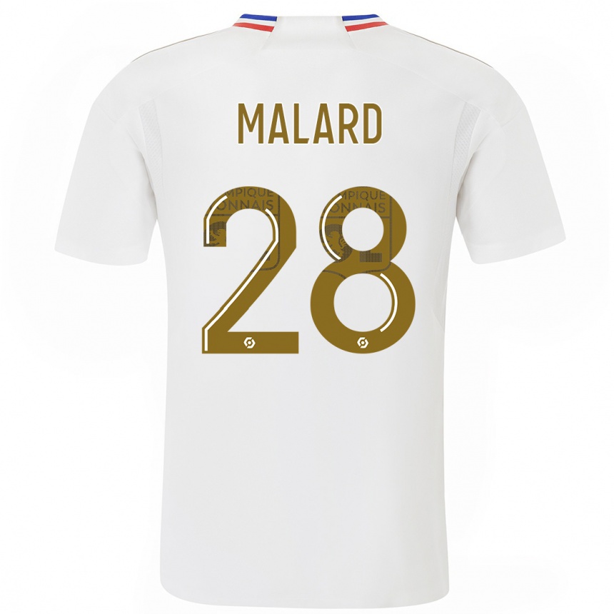Men  Melvine Malard #28 White Home Jersey 2023/24 T-Shirt