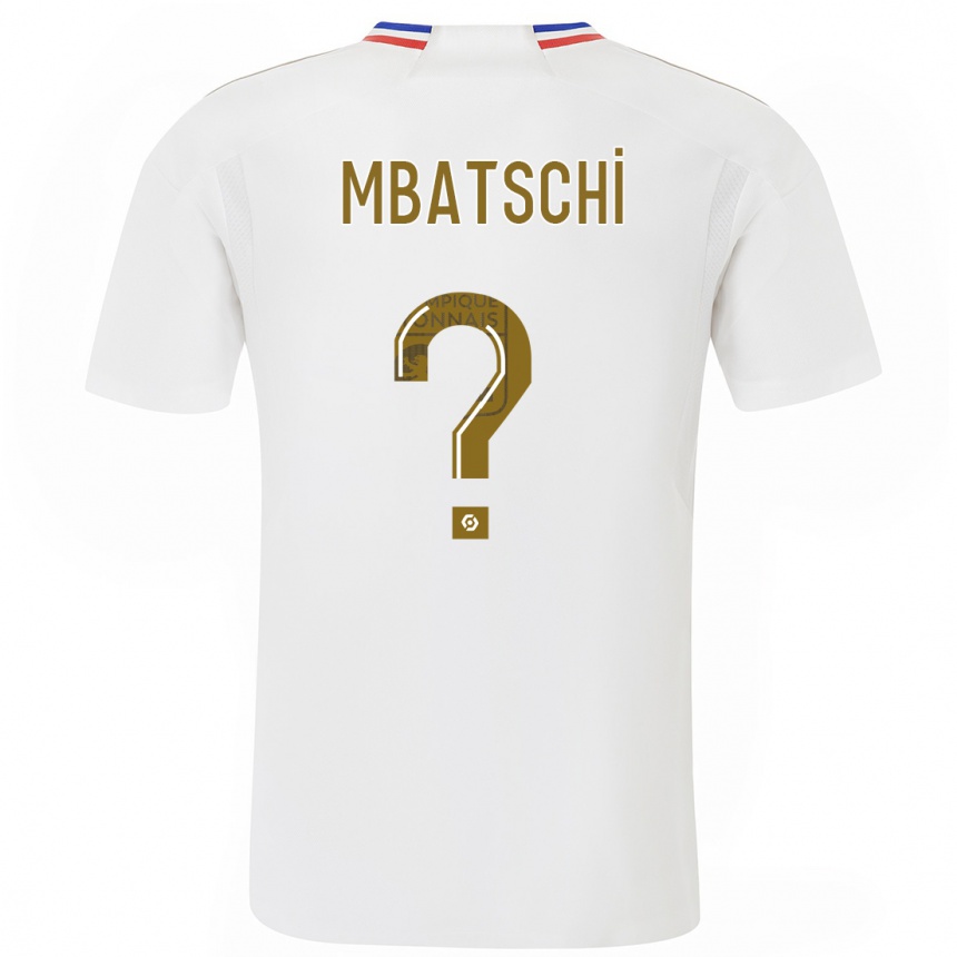 Men  Prince Mbatschi #0 White Home Jersey 2023/24 T-Shirt