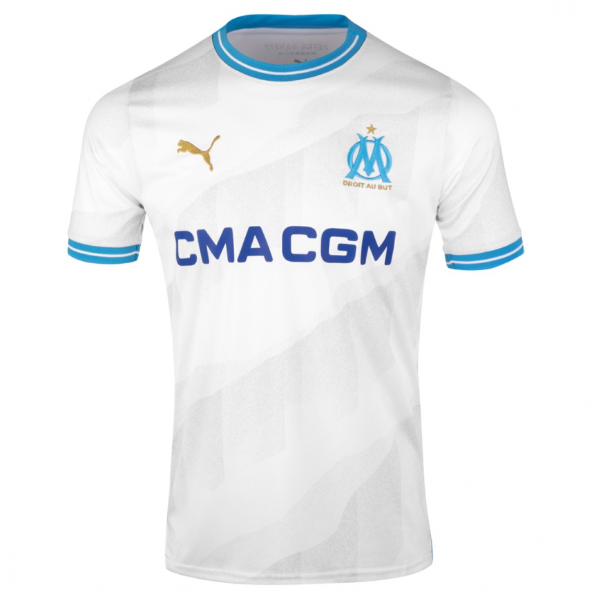 Men  Amandine Blanc #5 White Home Jersey 2023/24 T-Shirt