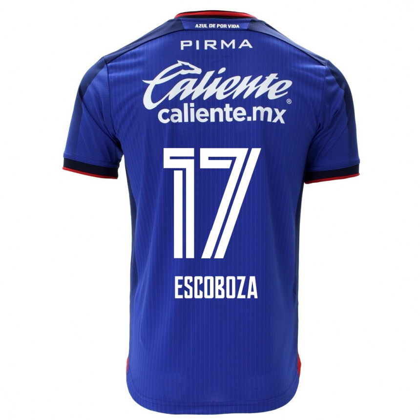 Men  Alonso Escoboza #17 Blue Home Jersey 2023/24 T-Shirt