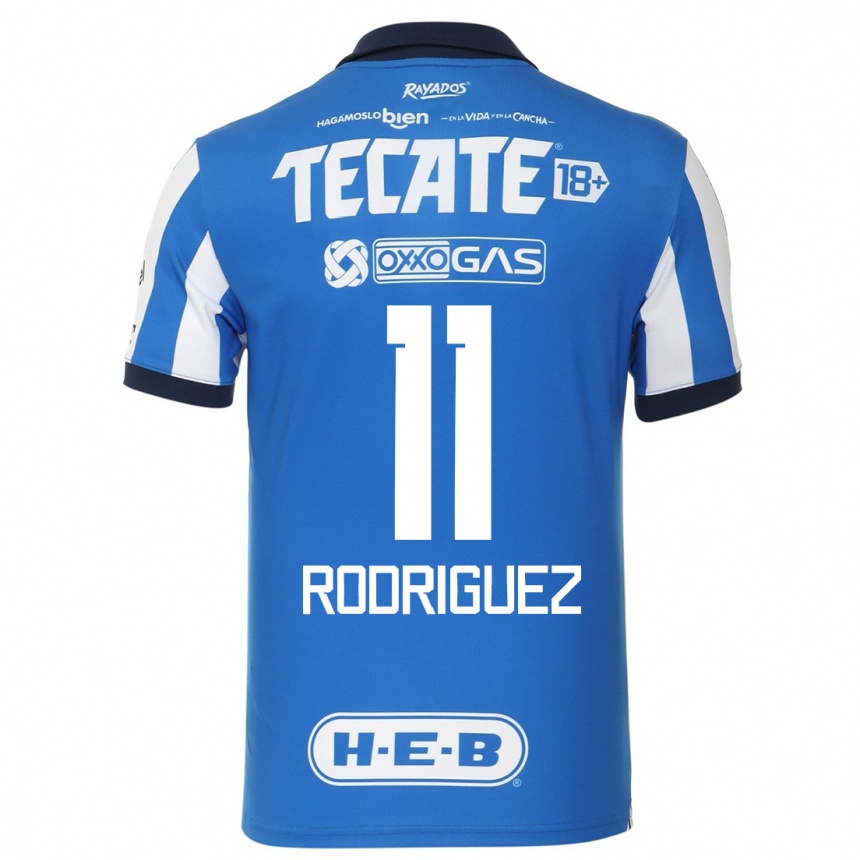 Men  Lizette Rodriguez #11 Blue White Home Jersey 2023/24 T-Shirt