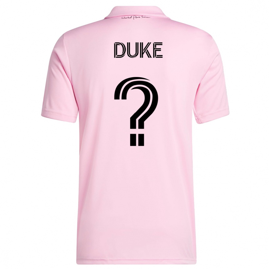 Men  Bryce Duke #0 Pink Home Jersey 2023/24 T-Shirt