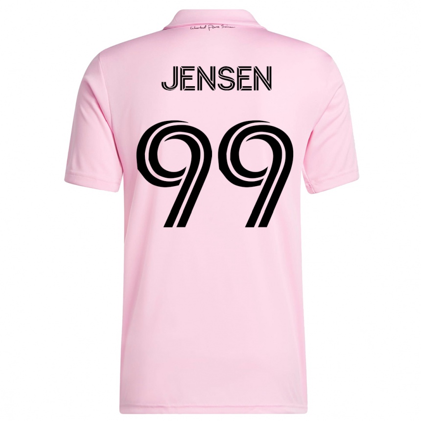 Men  Cole Jensen #99 Pink Home Jersey 2023/24 T-Shirt