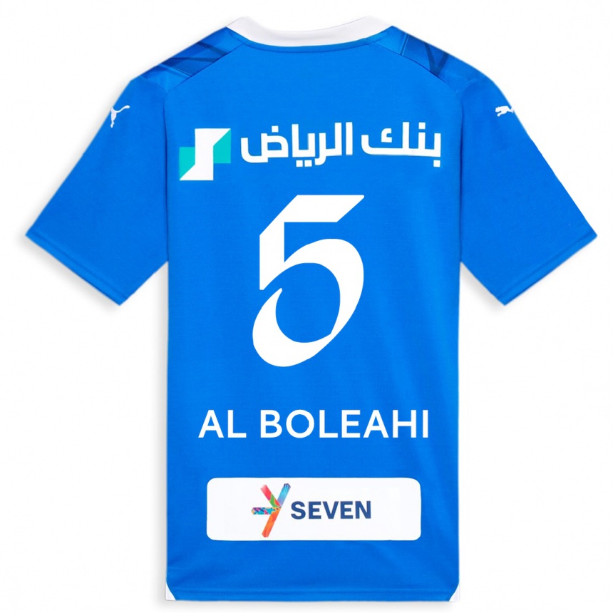 Men  Ali Al-Boleahi #5 Blue Home Jersey 2023/24 T-Shirt