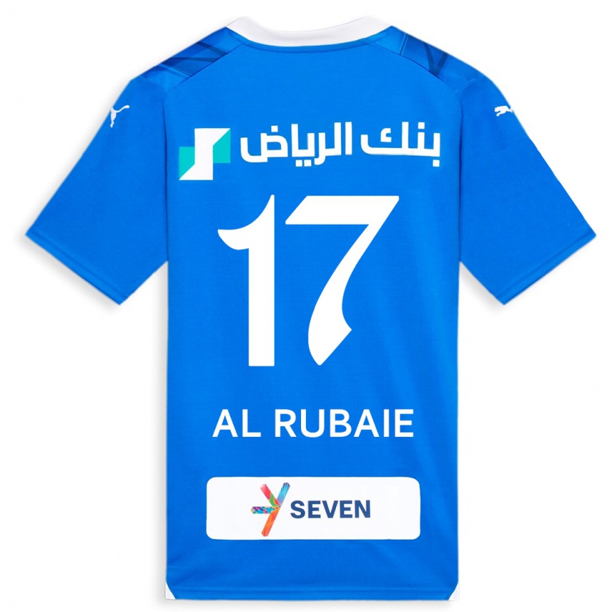 Men  Mohammed Al-Rubaie #17 Blue Home Jersey 2023/24 T-Shirt