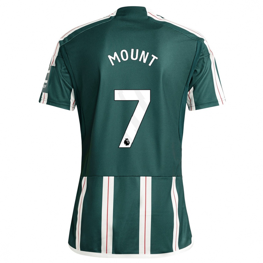 Men  Mason Mount #7 Dark Green Away Jersey 2023/24 T-Shirt