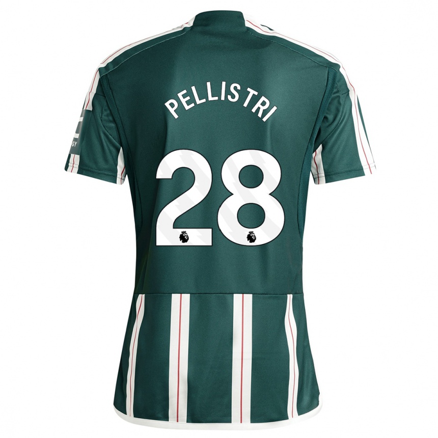 Men  Facundo Pellistri #28 Dark Green Away Jersey 2023/24 T-Shirt