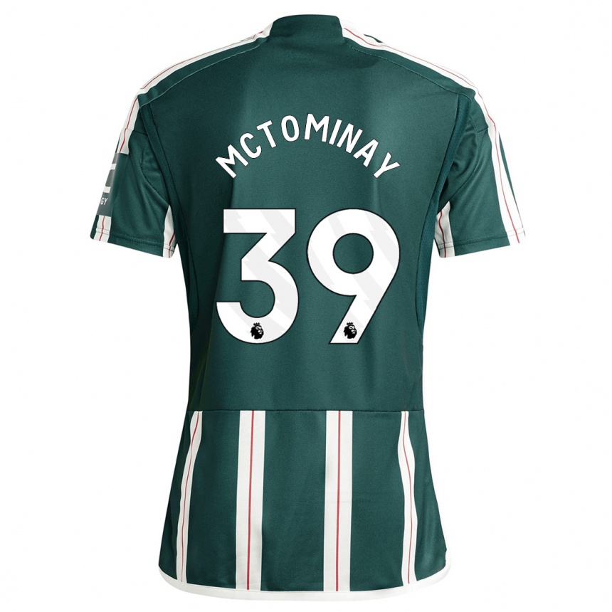 Men  Scott Mctominay #39 Dark Green Away Jersey 2023/24 T-Shirt