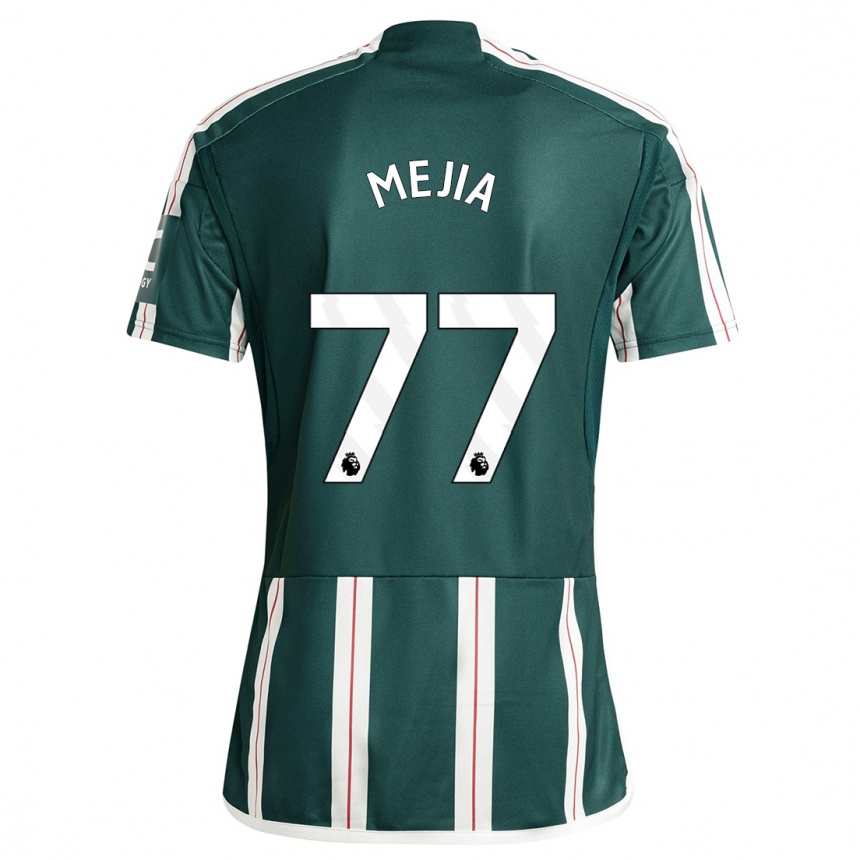 Men  Mateo Mejia #77 Dark Green Away Jersey 2023/24 T-Shirt