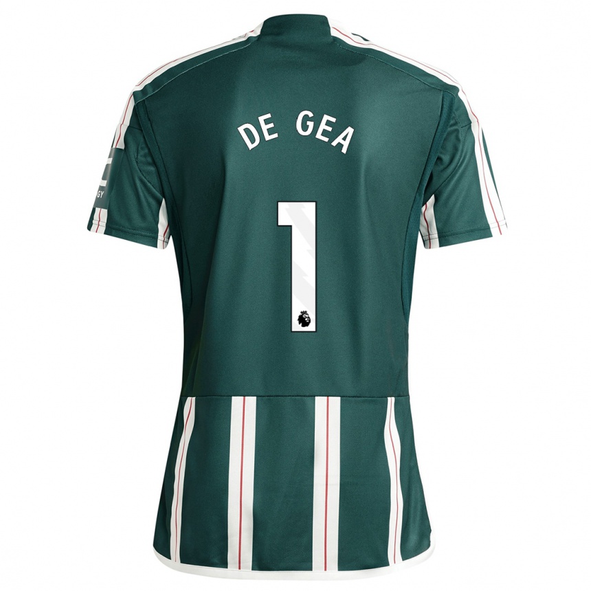 Men  David De Gea #1 Dark Green Away Jersey 2023/24 T-Shirt