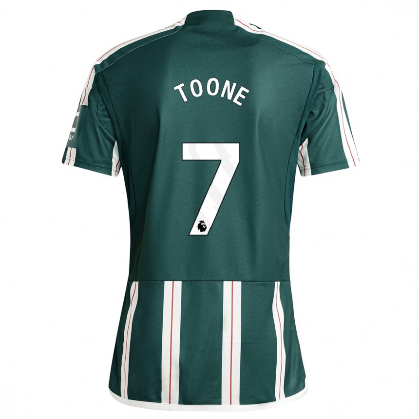 Men  Ella Toone #7 Dark Green Away Jersey 2023/24 T-Shirt