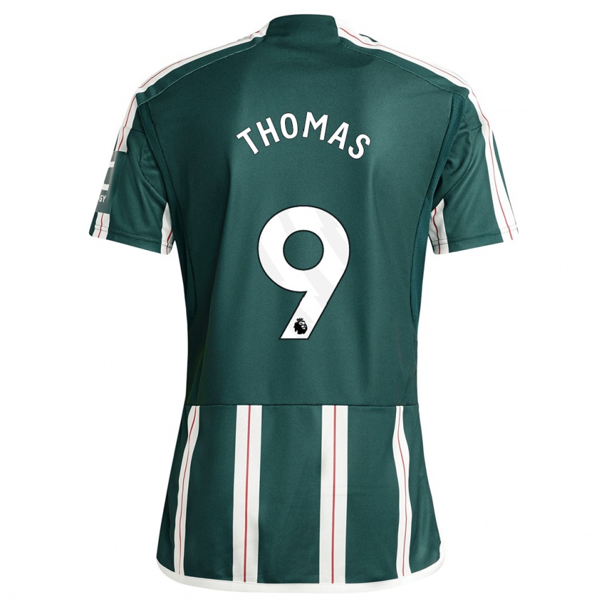 Men  Martha Thomas #9 Dark Green Away Jersey 2023/24 T-Shirt