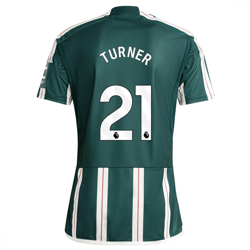 Men  Millie Turner #21 Dark Green Away Jersey 2023/24 T-Shirt