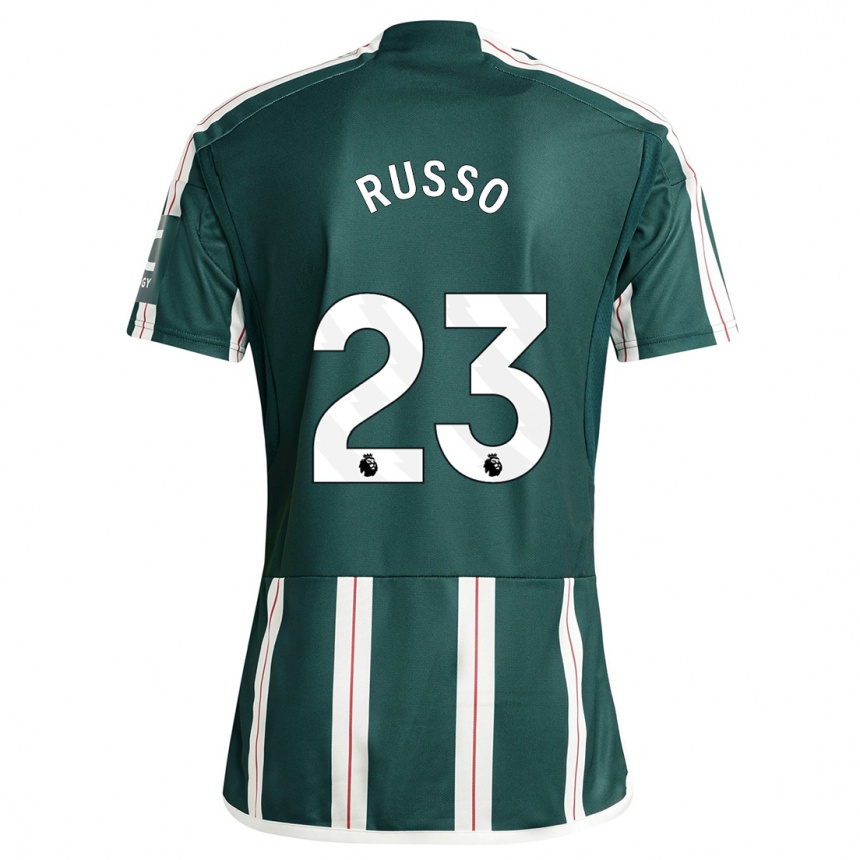 Men  Alessia Russo #23 Dark Green Away Jersey 2023/24 T-Shirt